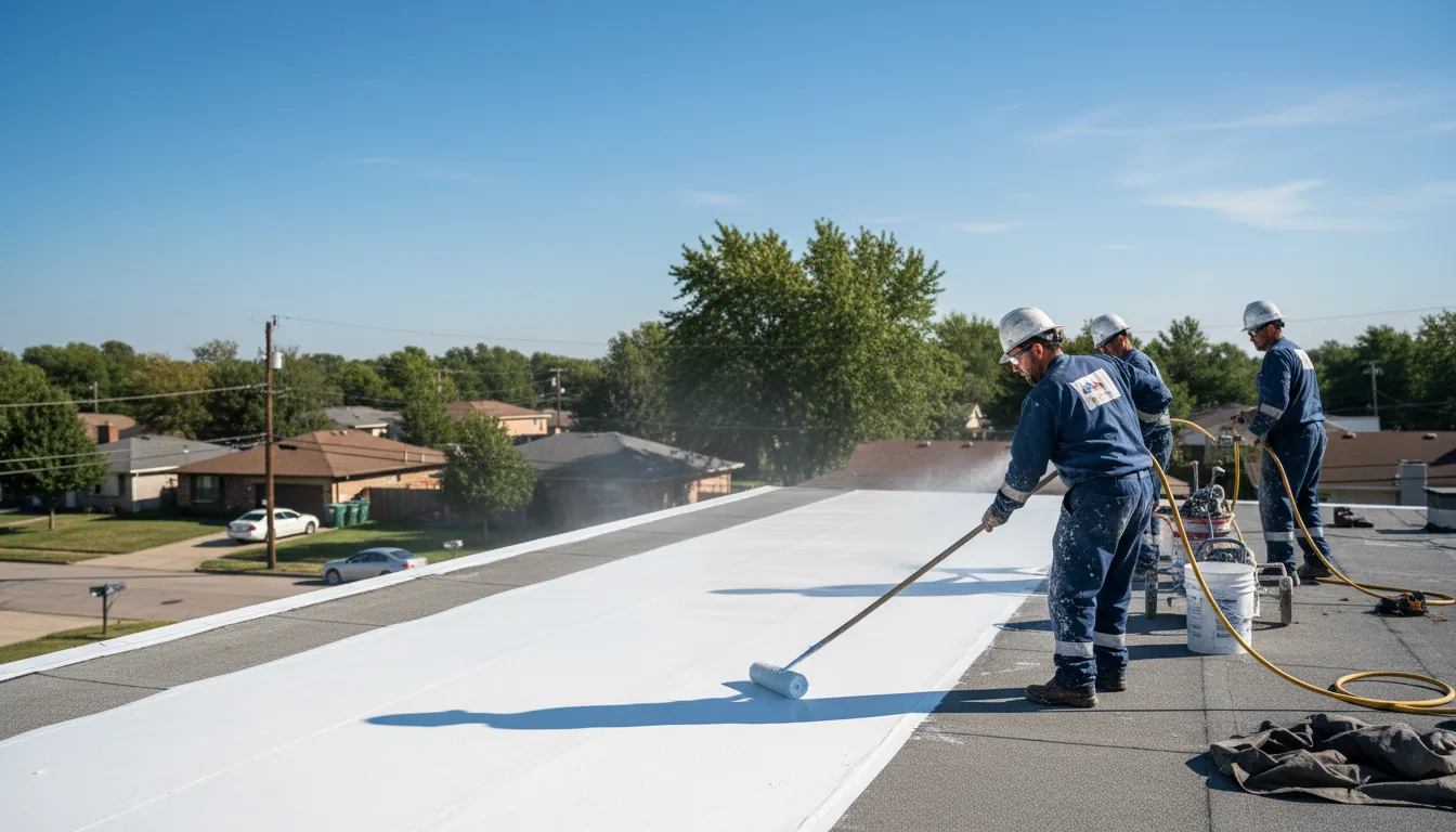 Commercial roof coating in Jaroso, CO near me